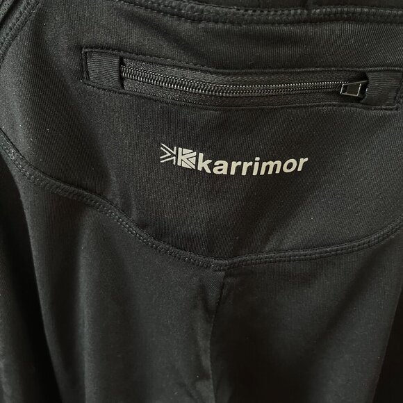 Karrimor Black Running Tights With Zippered Pockets & Reflective Stripes Activew - Picture 6 of 6